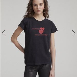 Rag and Bone Atlantic City is for lovers black T-shirt